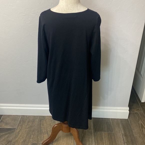 Bryn Walker asymmetrical black dress size small. - Picture 2 of 14